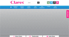 Desktop Screenshot of clares.co.uk