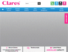 Tablet Screenshot of clares.co.uk